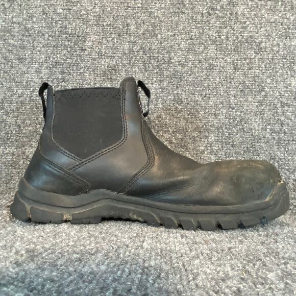 Danner Mens 9 Black Leather Lookout Station Office Steel Toe Military Boots Work main image 7
